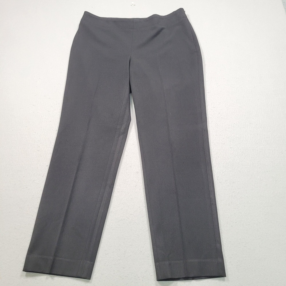 Talbots Heritage Petites Black Side Zip Straight Leg Dress Pants 10P